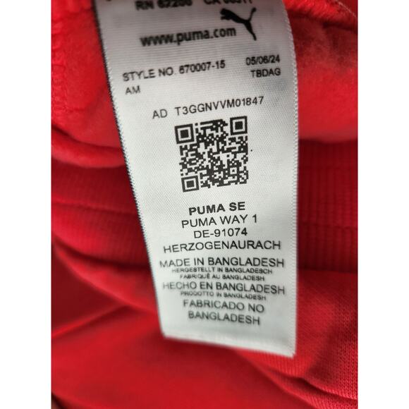 NWT Puma Women's Jogging Pants Tart Red M - Picture 6 of 6